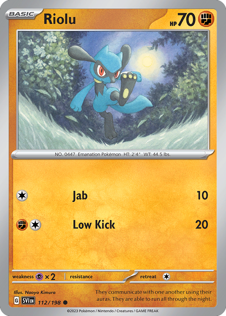 Riolu — illustrated card