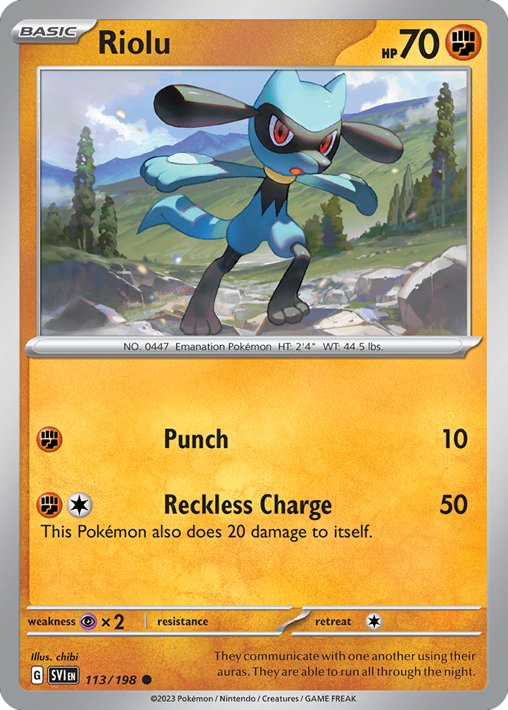 Riolu — illustrated card