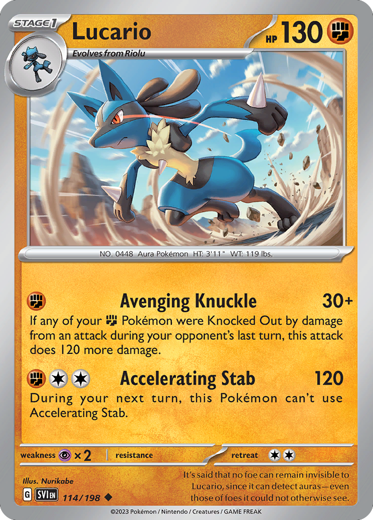 Lucario — illustrated card