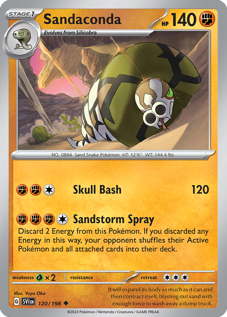 Sandaconda — illustrated card