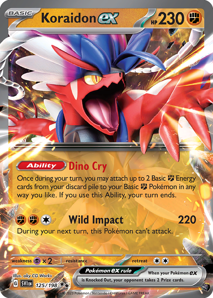 Koraidon ex — illustrated card