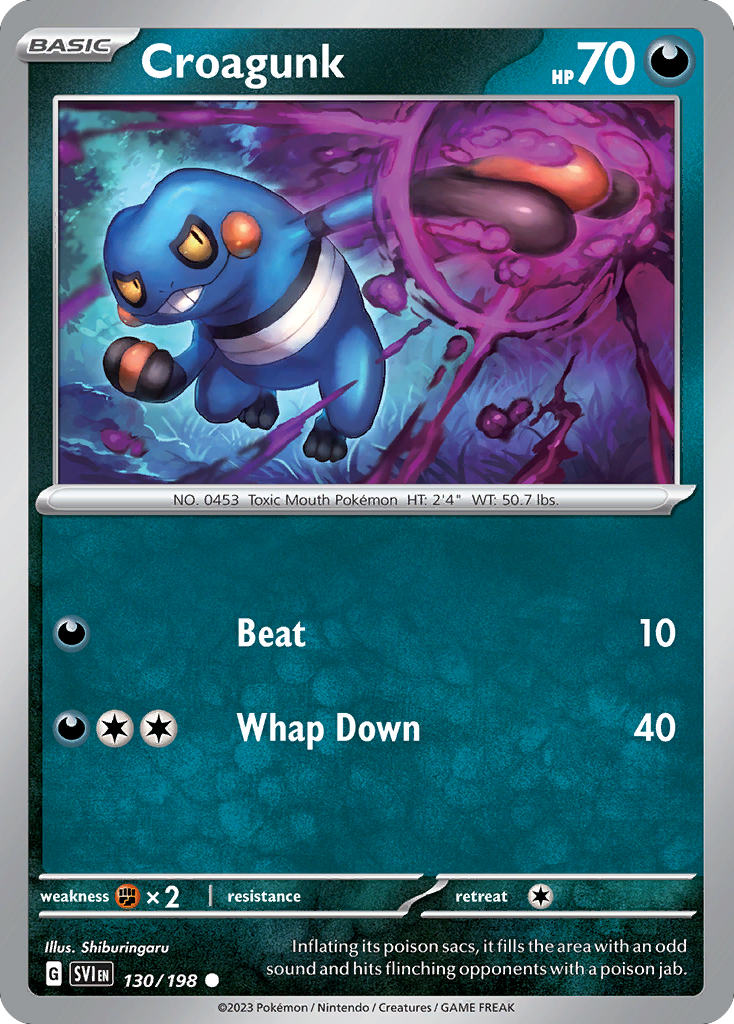 Croagunk — illustrated card