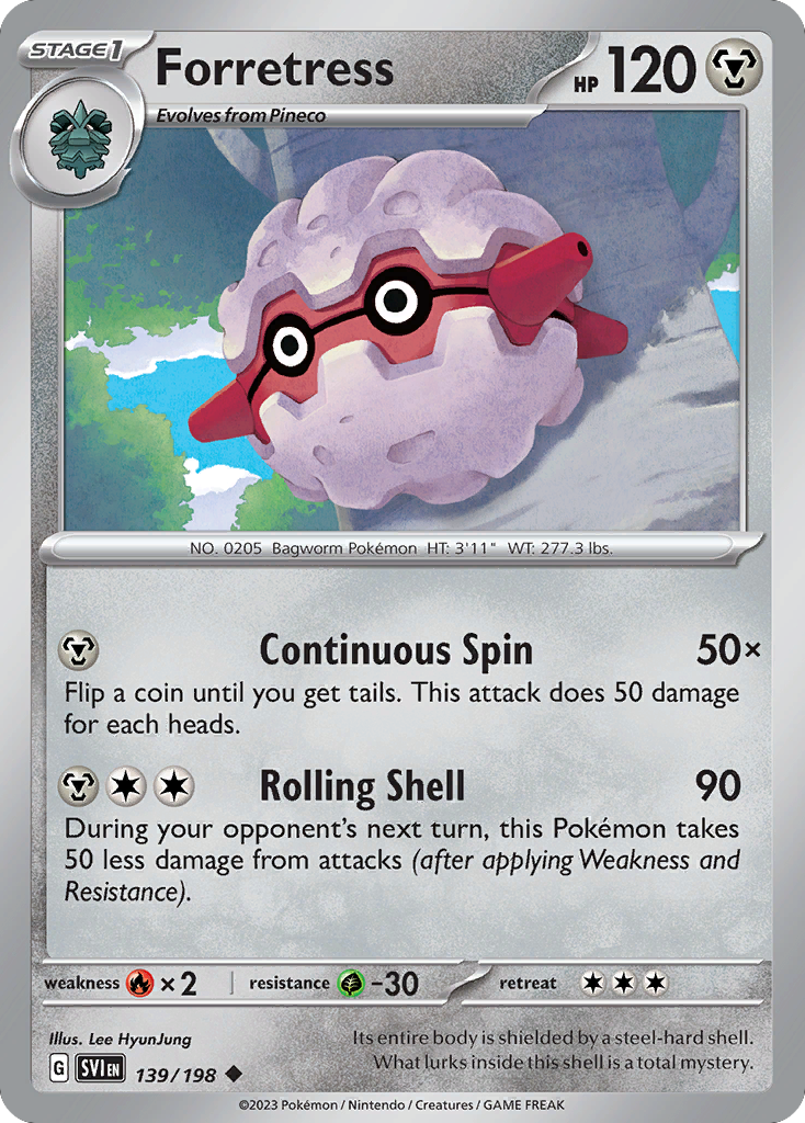 Forretress — illustrated card