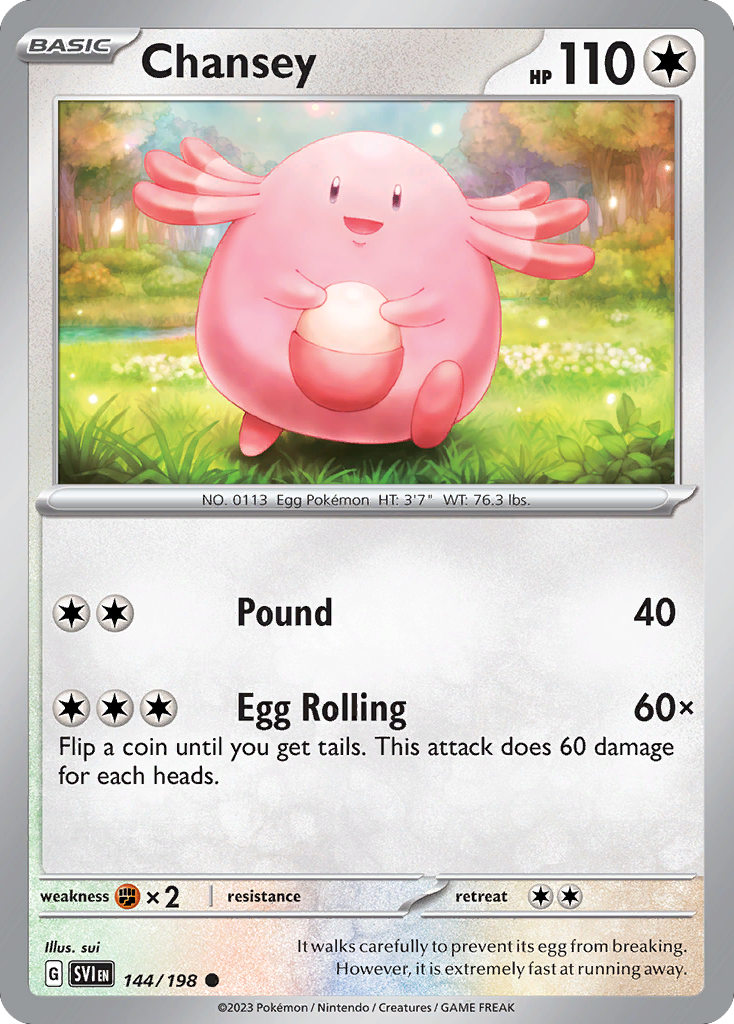 Chansey — illustrated card