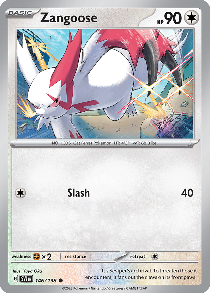 Zangoose — illustrated card