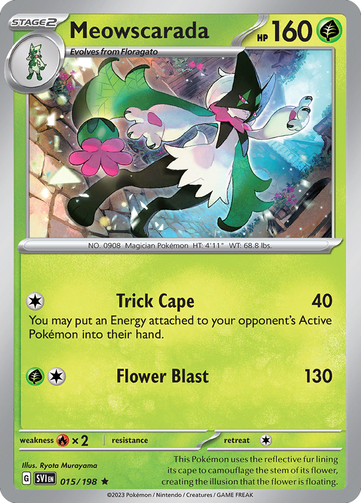 Meowscarada — illustrated card