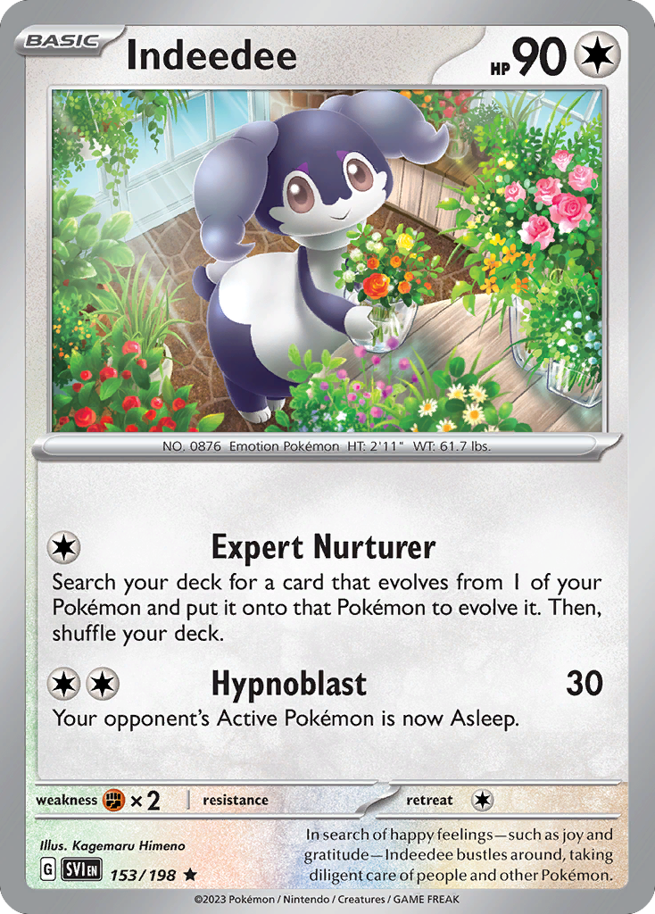 Indeedee — illustrated card