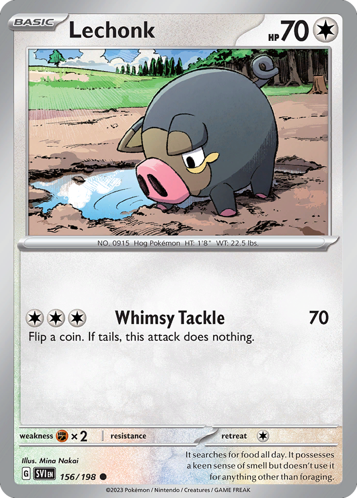 Lechonk — illustrated card
