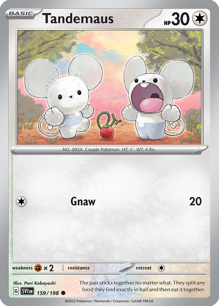 Tandemaus — illustrated card