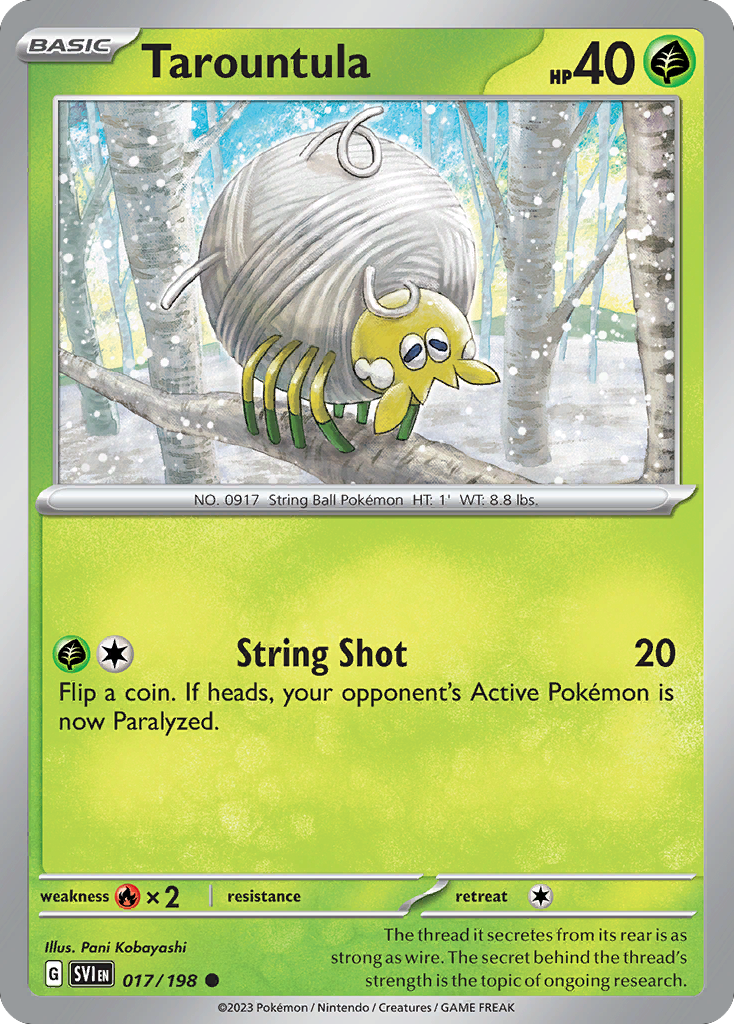 Tarountula — illustrated card