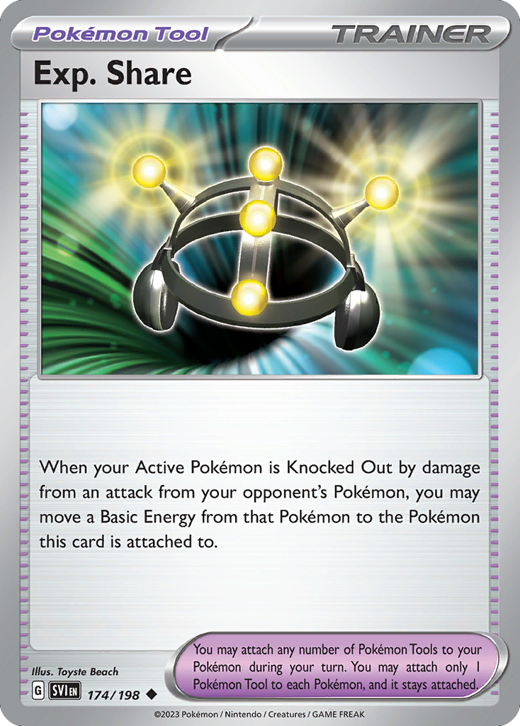 Exp. Share — illustrated card