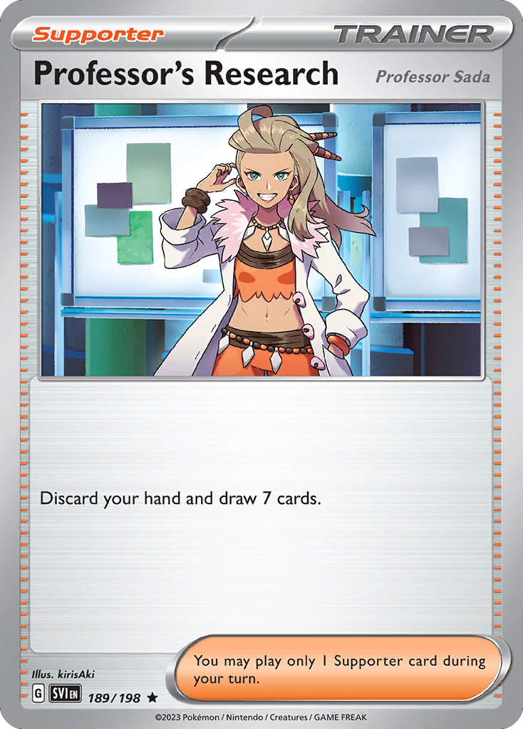 Professor's Research (Professor Sada) — illustrated card