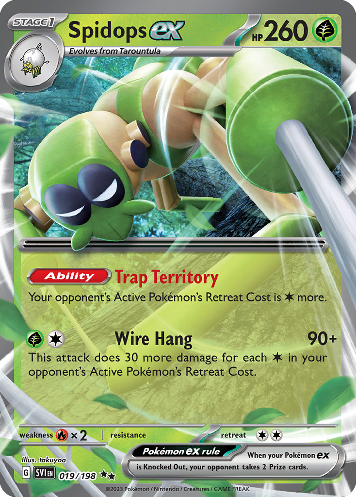 Spidops ex — illustrated card