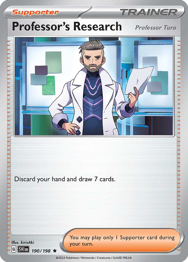 Professor's Research (Professor Turo) — illustrated card