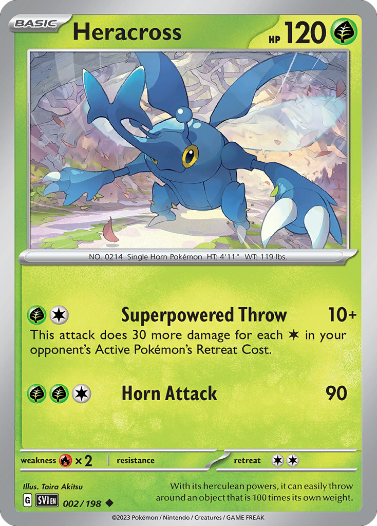 Heracross — illustrated card