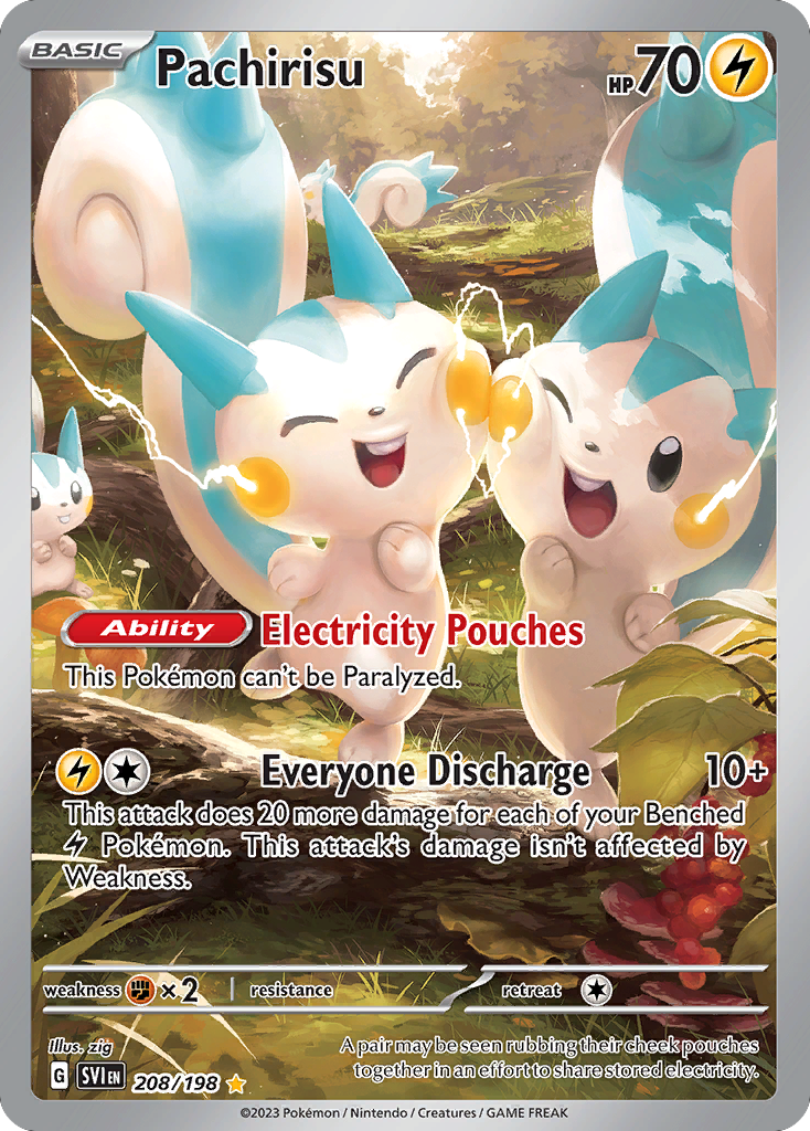 Pachirisu — illustrated card