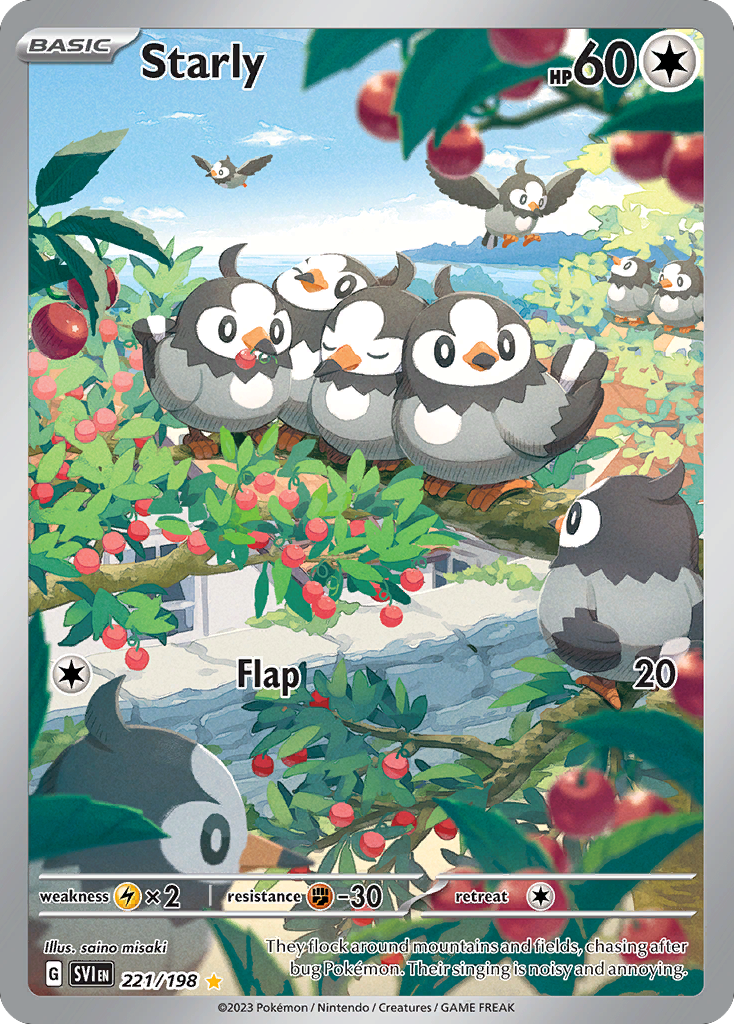 Starly — illustrated card