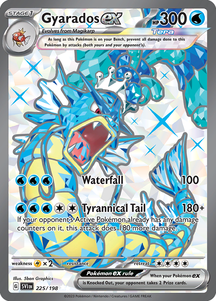 Gyarados ex — illustrated card