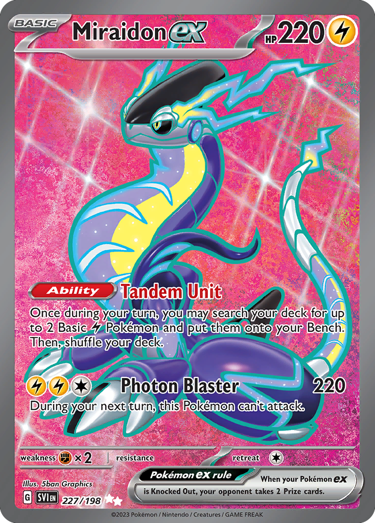 Miraidon ex — illustrated card
