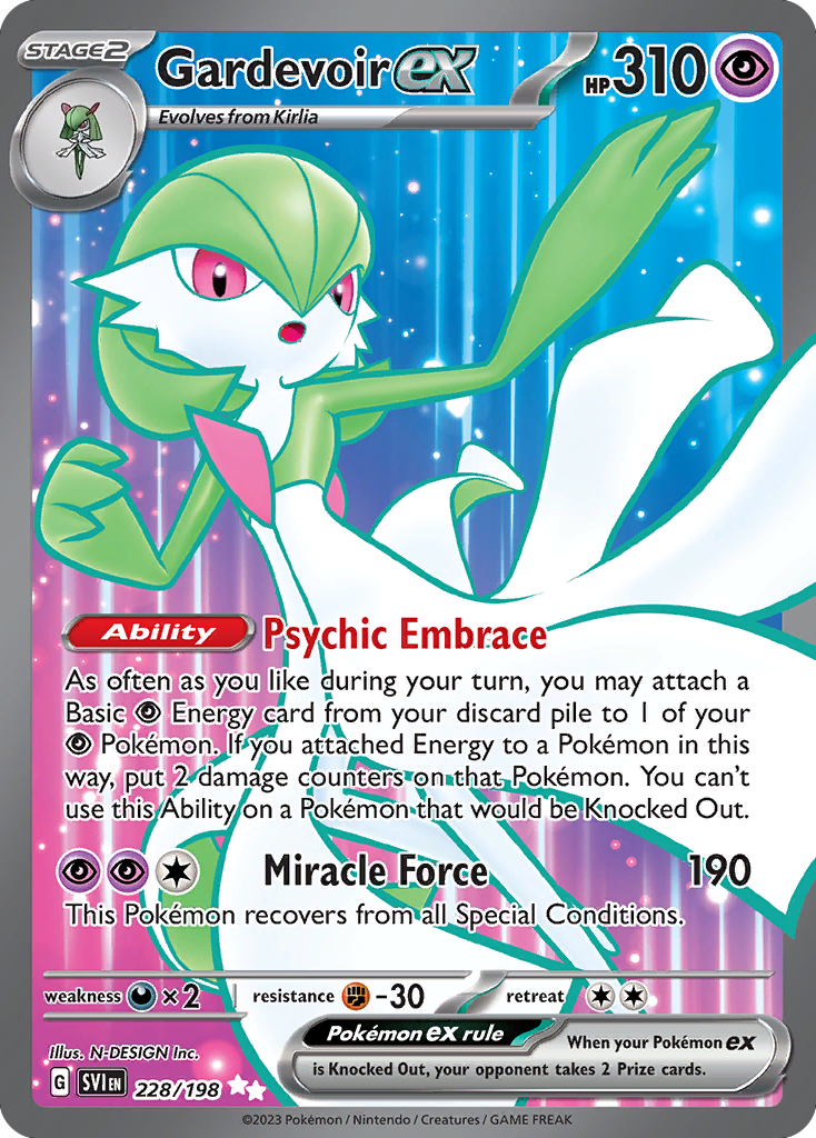 Gardevoir ex — illustrated card