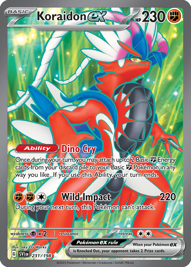 Koraidon ex — illustrated card