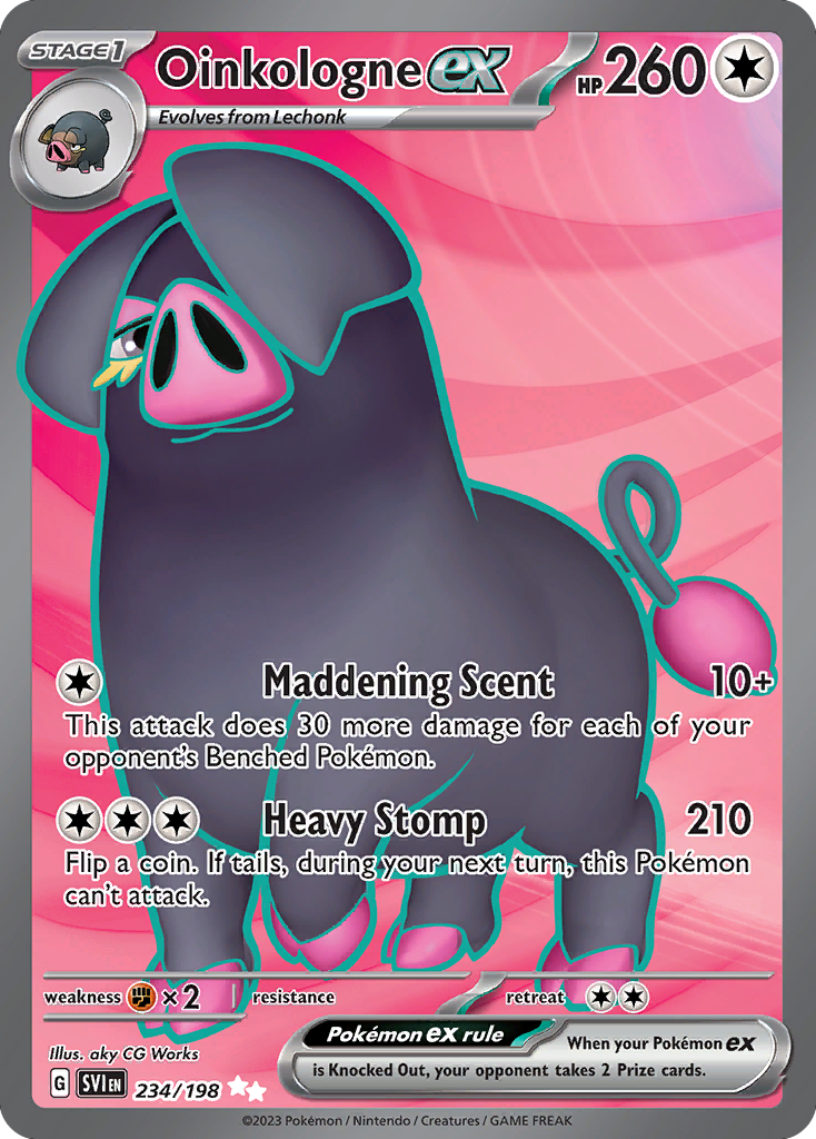 Oinkologne ex — illustrated card
