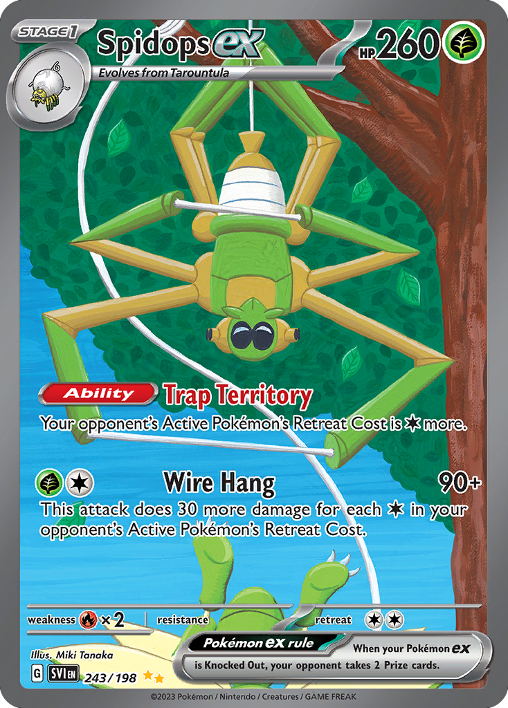 Spidops ex — illustrated card