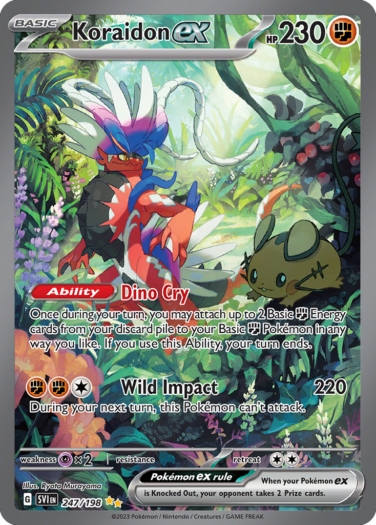 Koraidon ex — illustrated card