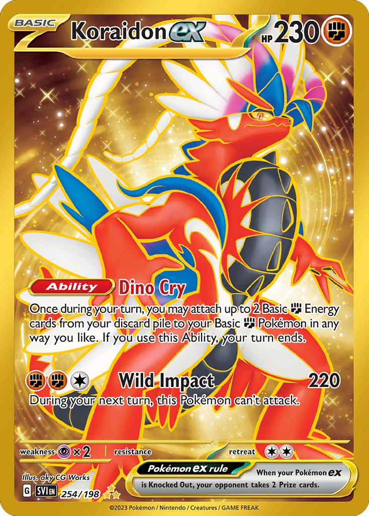 Koraidon ex — illustrated card