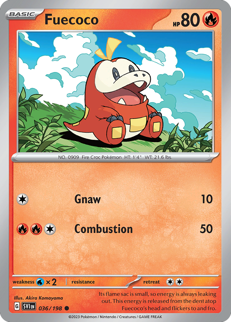 Fuecoco — illustrated card