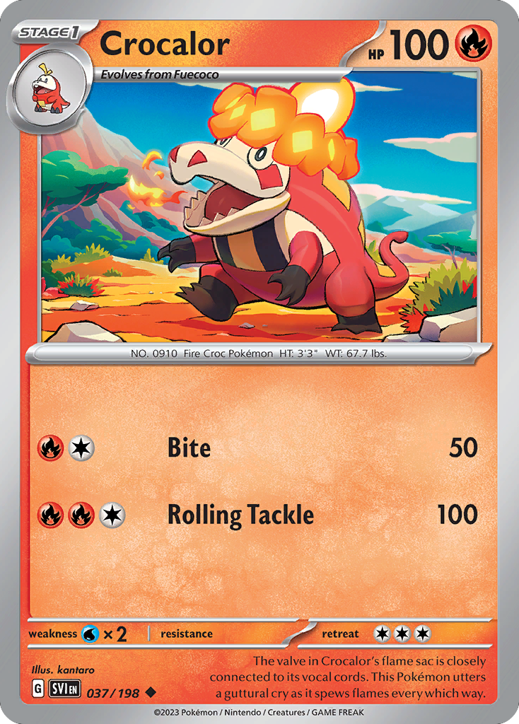 Crocalor — illustrated card