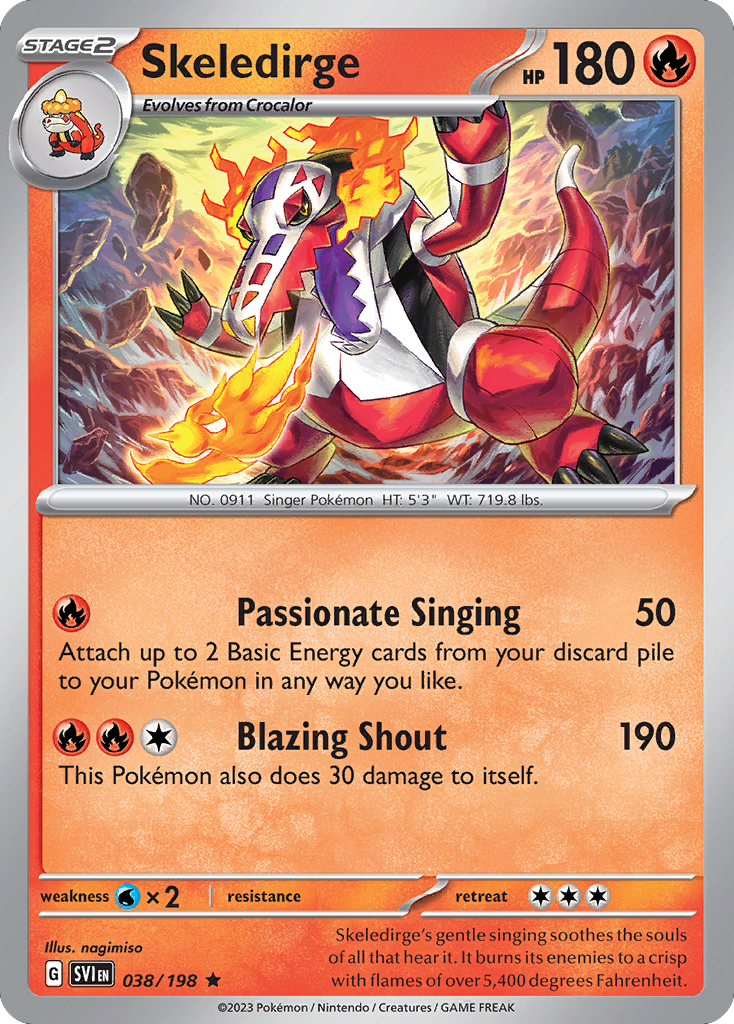 Skeledirge — illustrated card