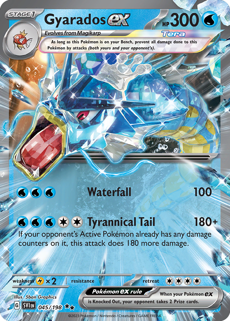 Gyarados ex — illustrated card