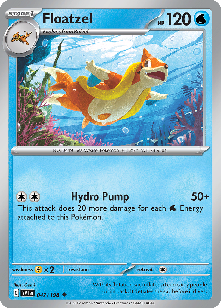 Floatzel — illustrated card