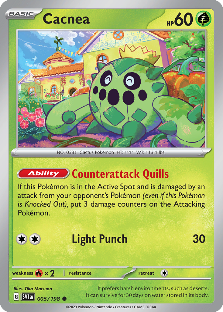 Cacnea — illustrated card