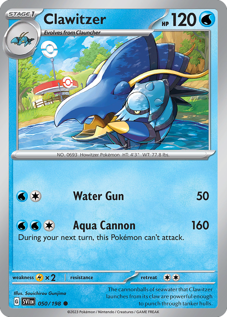 Clawitzer — illustrated card