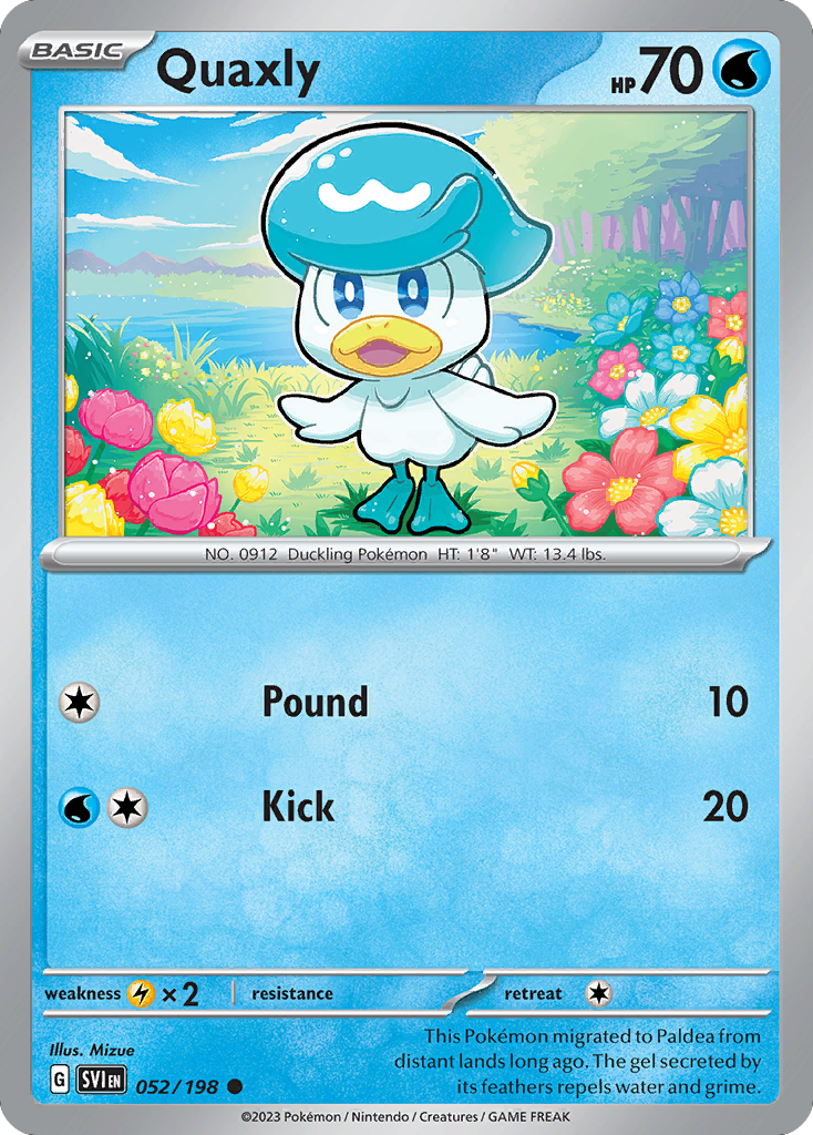 Quaxly — illustrated card
