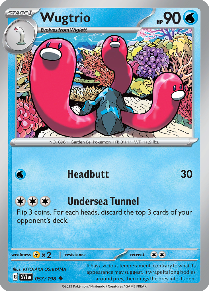 Wugtrio — illustrated card
