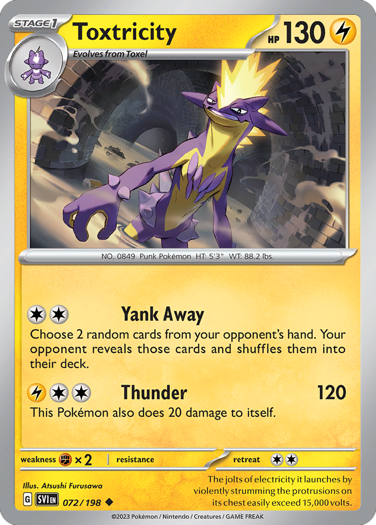 Toxtricity — illustrated card