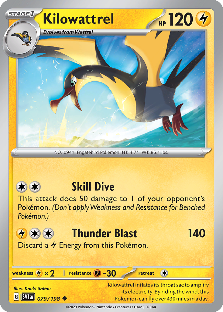 Kilowattrel — illustrated card