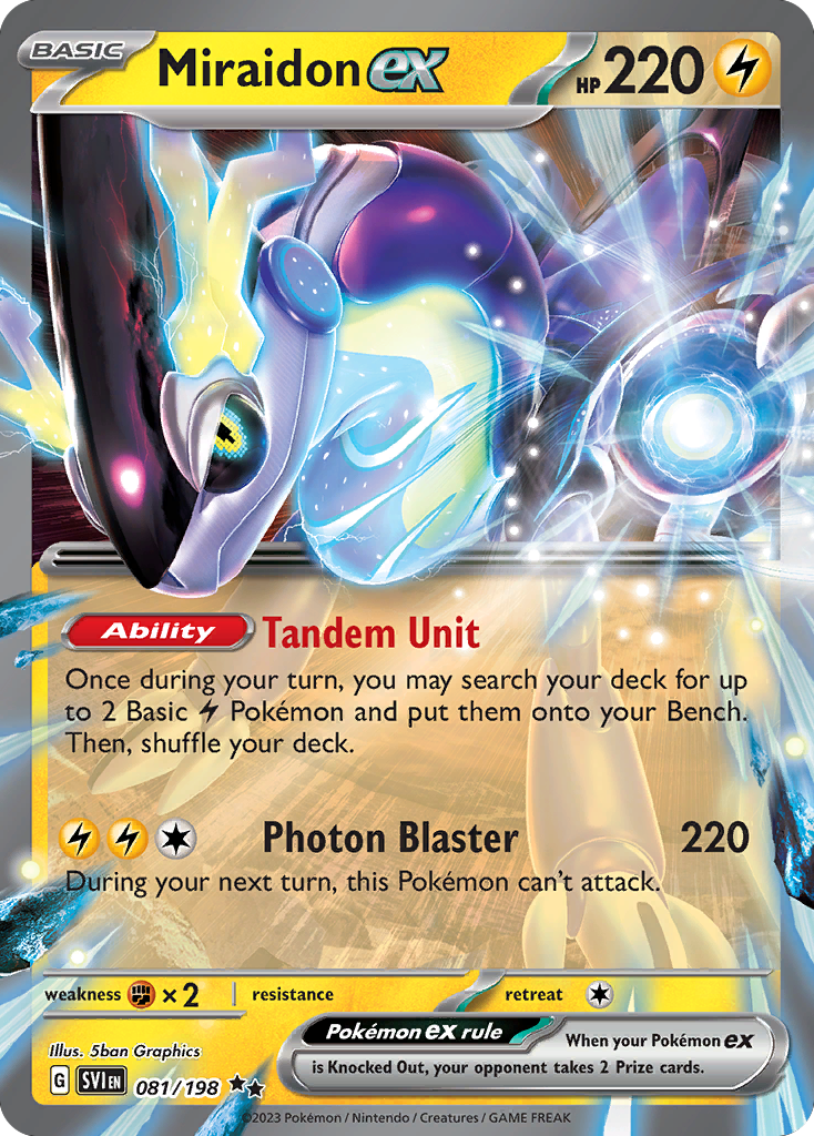 Miraidon ex — illustrated card