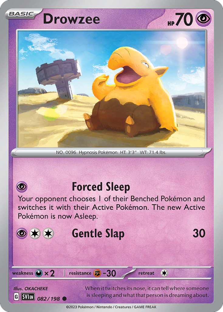 Drowzee — illustrated card