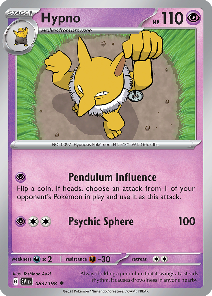 Hypno — illustrated card