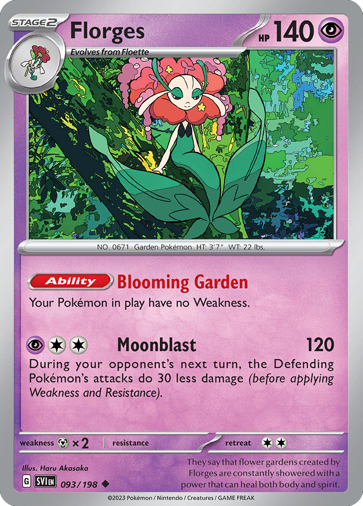 Florges — illustrated card