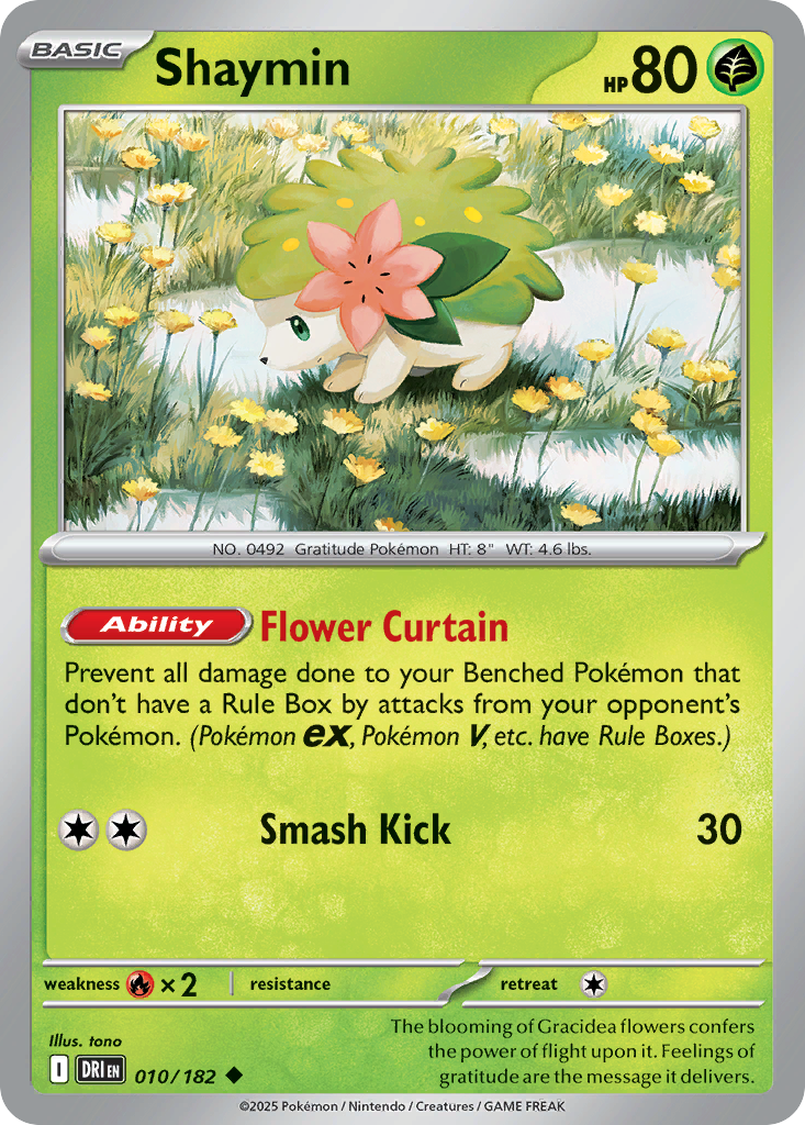Shaymin — illustrated card