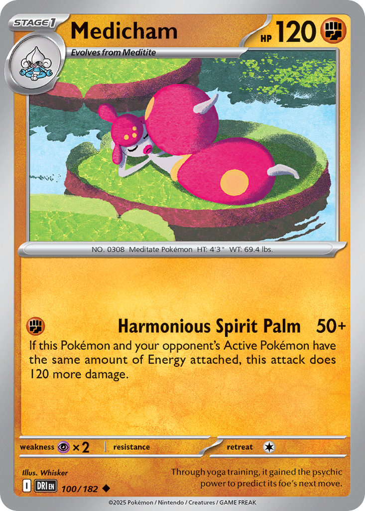 Medicham — illustrated card