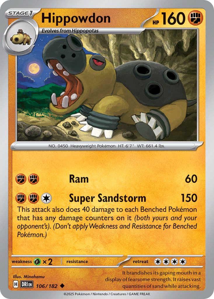 Hippowdon — illustrated card