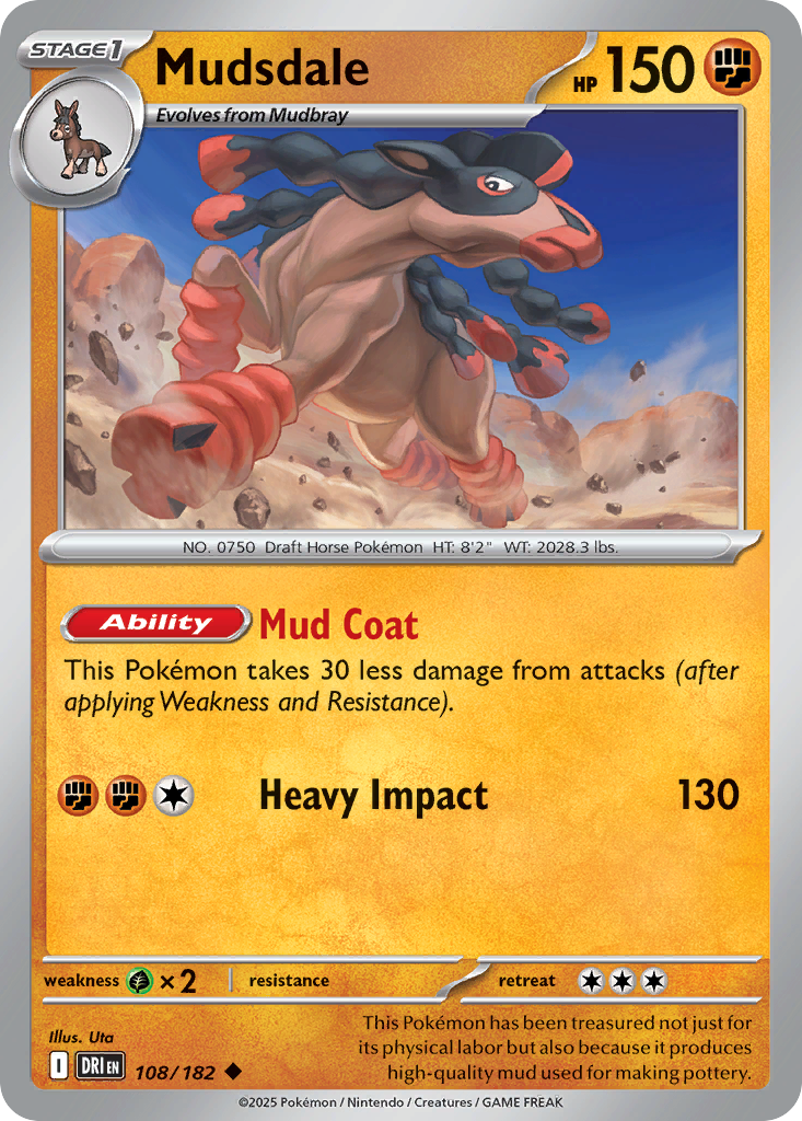 Mudsdale — illustrated card