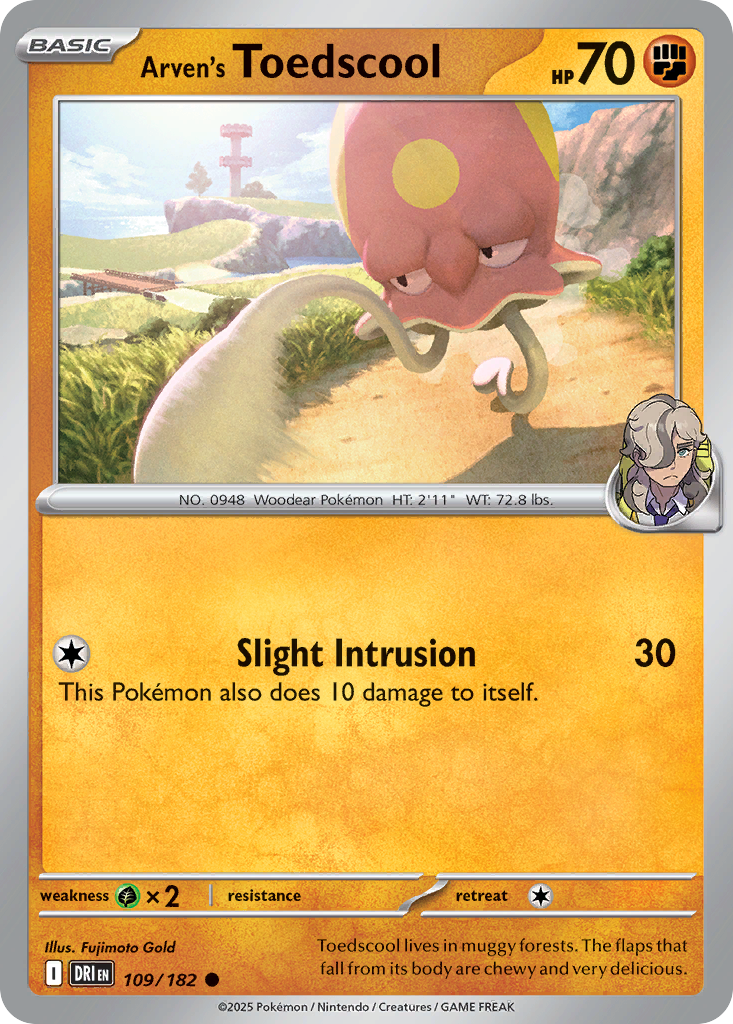 Arven's Toedscool — illustrated card