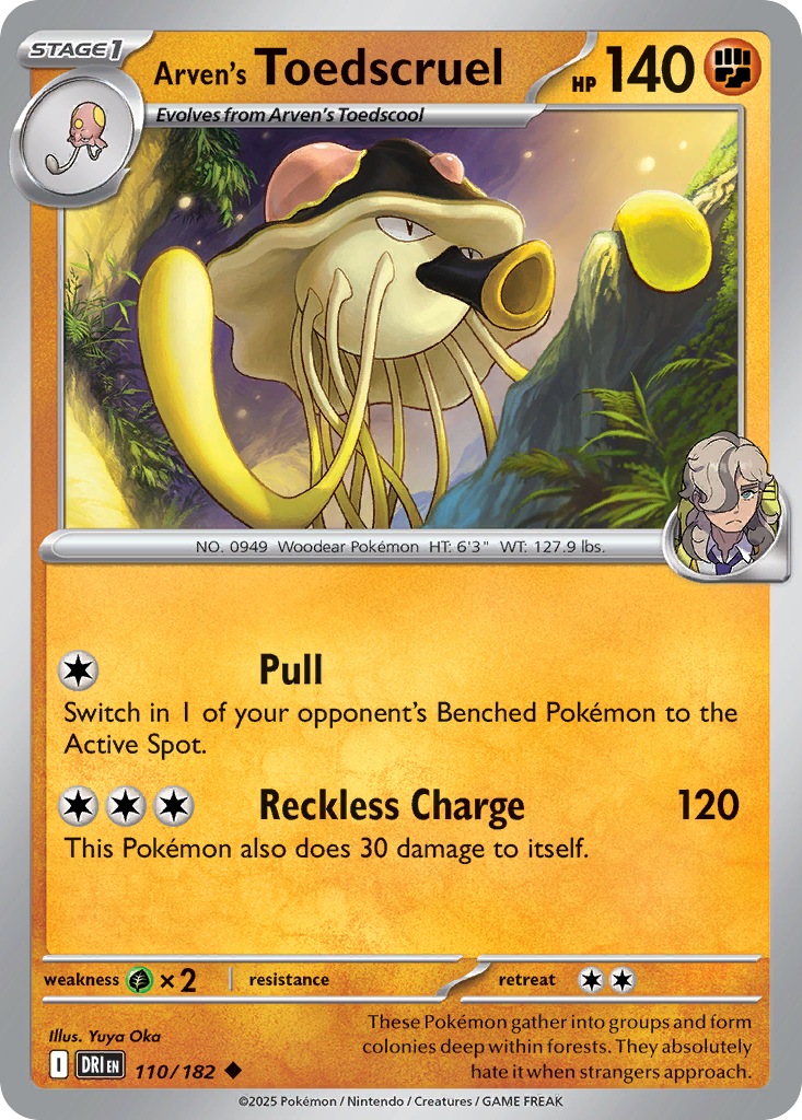 Arven's Toedscruel — illustrated card